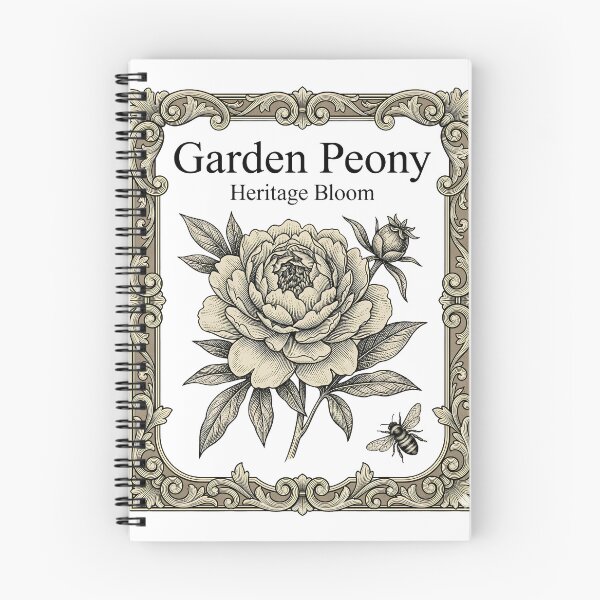 Item preview, Garden Peony Heritage Bloom — Vintage Botanical Engraving Art Print designed and sold by BumbleBloom7.