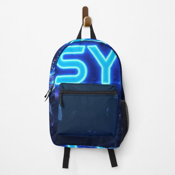 Item preview, SYNC - Human Brain AI Cyberpunk Neon Blue Technology Mind Connection Poster designed and sold by AiNaturalsOnly.