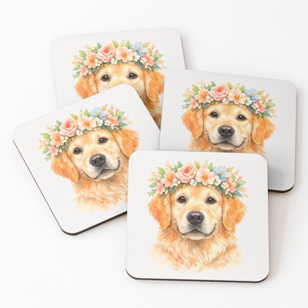 Item preview,  Pet Dog Portrait Watercolor Golden Retriever Lovers designed and sold by erozzz.