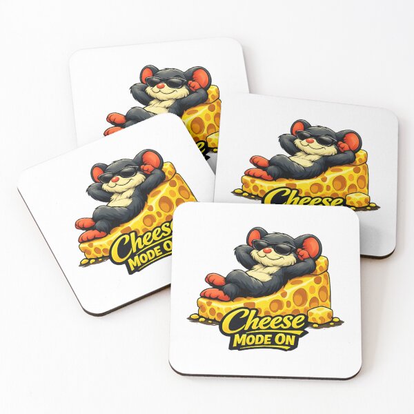 Item preview, Cheese Mode On – Relaxed Mouse Enjoying the Cheese Life designed and sold by UkrainianSpain.