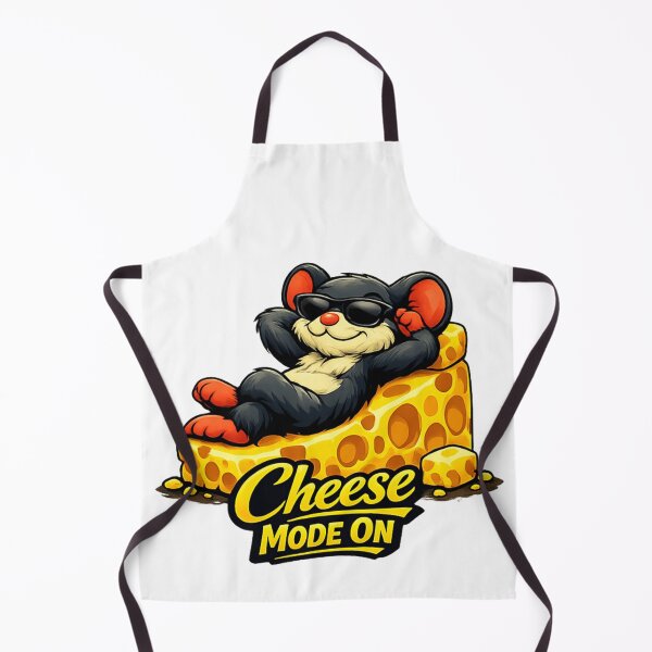 Item preview, Cheese Mode On – Relaxed Mouse Enjoying the Cheese Life designed and sold by UkrainianSpain.