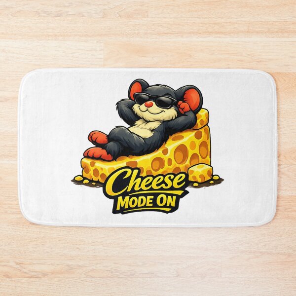 Item preview, Cheese Mode On – Relaxed Mouse Enjoying the Cheese Life designed and sold by UkrainianSpain.