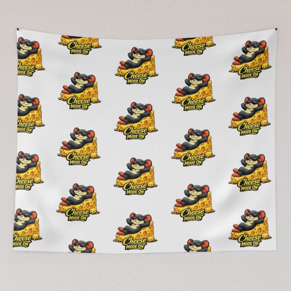 Item preview, Cheese Mode On – Relaxed Mouse Enjoying the Cheese Life designed and sold by UkrainianSpain.