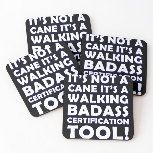 Item preview, It's Not a Cane It's a Walking Badass Certification Tool Funny Dad Shirt designed and sold by MCLVibe.