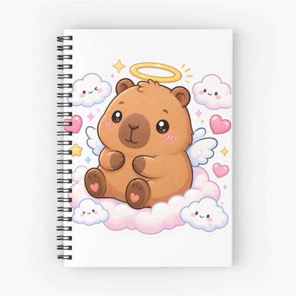 Item preview, Cute Kawaii Angel Capybara Sticker designed and sold by PixelMood Stickers.