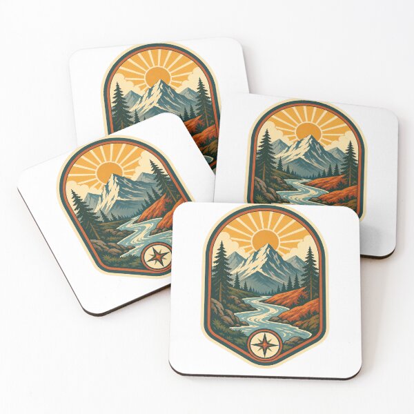 Item preview, Vintage outdoor adventure poster art  designed and sold by YNAMREG.