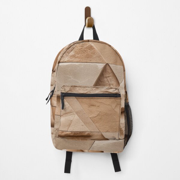 Item preview, Geometric Sandstone Stone Mosaic Brown Print designed and sold by EnmarcArt.
