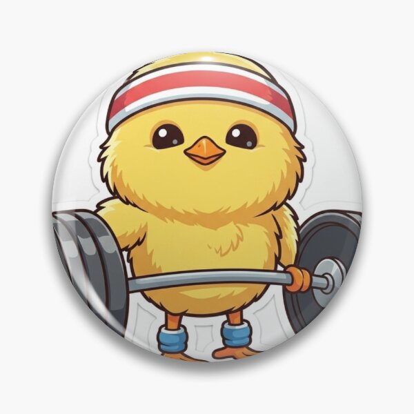 Item preview, Cute Gym Chick Weightlifting Cartoon designed and sold by Khatumeye.