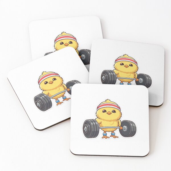 Item preview, Cute Gym Chick Weightlifting Cartoon designed and sold by Khatumeye.
