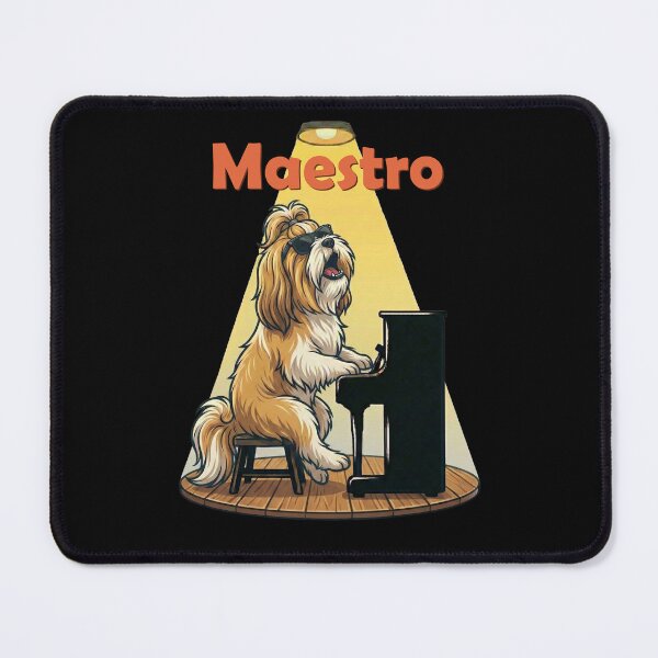 Item preview, Shih Tzu Maestro Dog Playing Piano Funny Music designed and sold by d247.