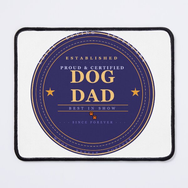 Item preview, Dog Dad Vintage Badge — Certified Best In Show Gift designed and sold by Mega-Shopping.