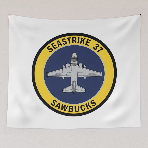Item preview, US Navy Seastrike 37 Sawbucks Aviation Patch designed and sold by CharlieDesings.