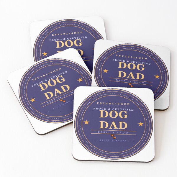 Item preview, Dog Dad Vintage Badge — Certified Best In Show Gift designed and sold by Mega-Shopping.