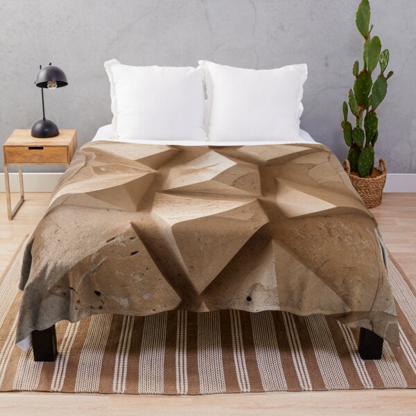 Item preview, Angular Blocks Organic Mineral Texture Print designed and sold by EnmarcArt.