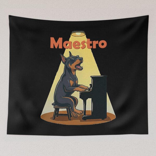Item preview, Maestro Doberman Dog Playing Piano Sunglasses designed and sold by d247.