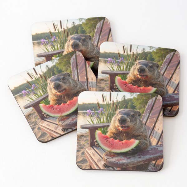 Item preview, Groundhog Loves Watermelon designed and sold by Tridentulus.