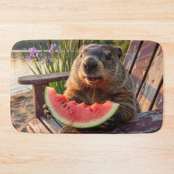 Item preview, Groundhog Loves Watermelon designed and sold by Tridentulus.