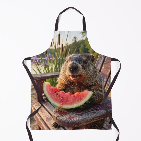 Item preview, Groundhog Loves Watermelon designed and sold by Tridentulus.