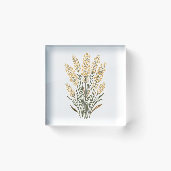 Item preview, Golden Wildflower Bouquet — Dark Botanical Folk Art Illustration designed and sold by BumbleBloom7.