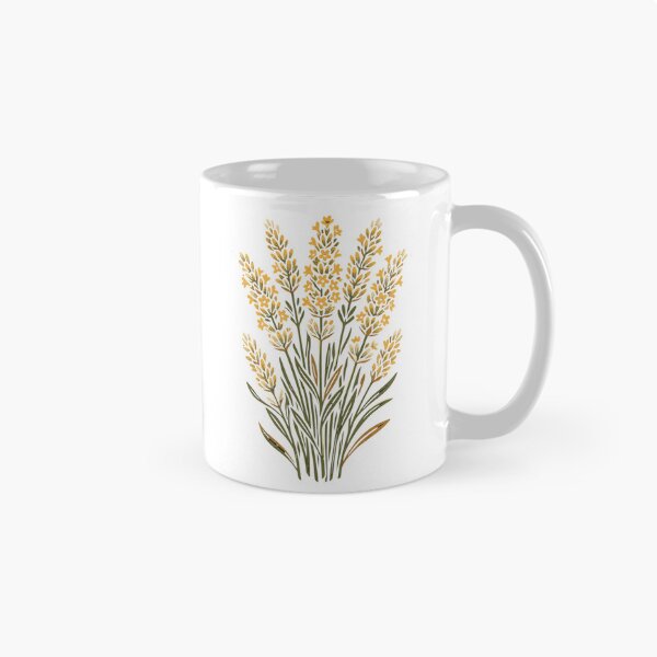 Artikelvorschau, Goldener Wildblumenstrauß – Illustration im Stil dunkler botanischer Volkskunst entworfen und verkauft von BumbleBloom7.