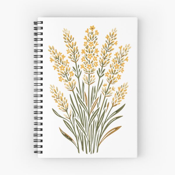 Artikelvorschau, Goldener Wildblumenstrauß – Illustration im Stil dunkler botanischer Volkskunst entworfen und verkauft von BumbleBloom7.