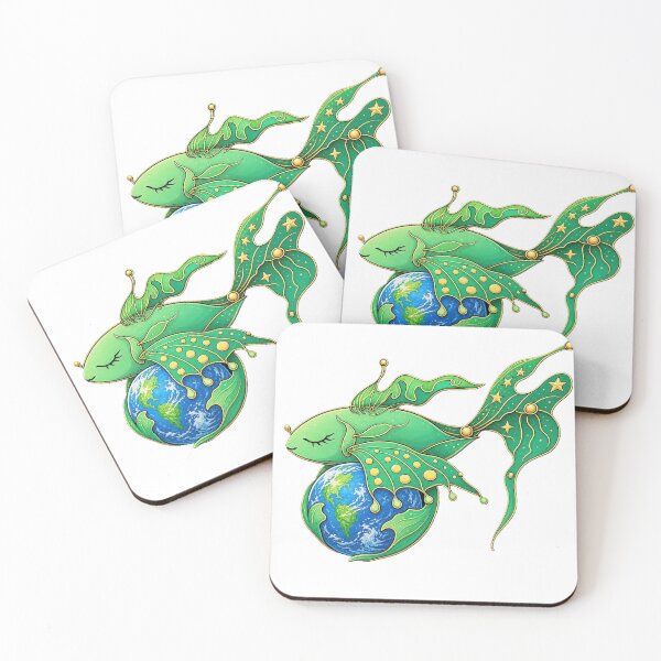 Item preview, Cosmic Guardian - Celestial Fish Embracing Earth designed and sold by tenpu-biyori.