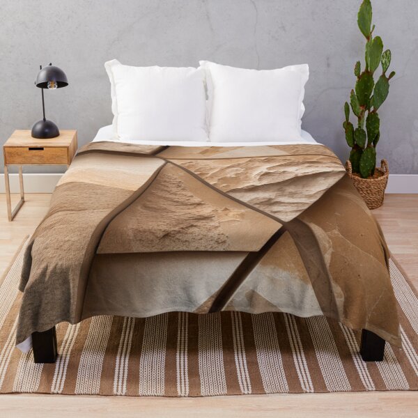 Item preview, Toasted Sienna Sandstone Geometric Triangles Print designed and sold by EnmarcArt.