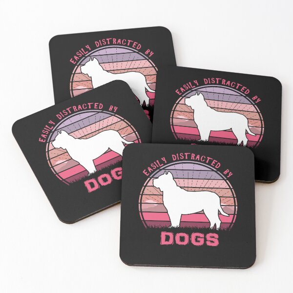 Item preview, Easily Distracted By Dogs Retro Sunset Dog Lover designed and sold by marke770.