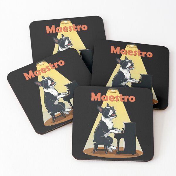Item preview, Boston Terrier Piano Maestro Dog Musician designed and sold by d247.