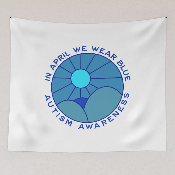 Item preview, In April We Wear Blue Autism Awareness designed and sold by drchzak.