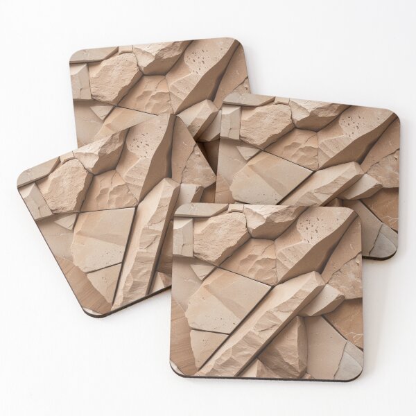 Item preview, Minimalist Raw Stone Blocks Wall Art designed and sold by EnmarcArt.