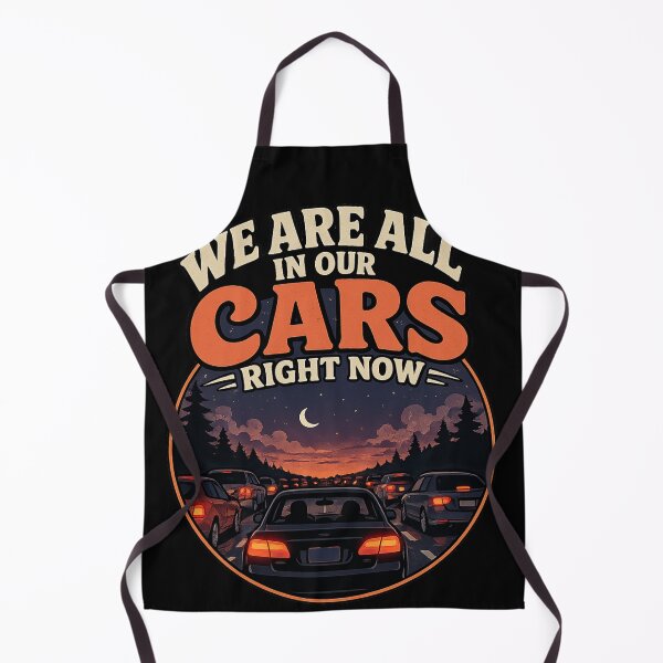 Item preview, We Are All In Our Cars Right Now – Funny Traffic Quote Vintage Sunset Driving Design designed and sold by ChemiroL.