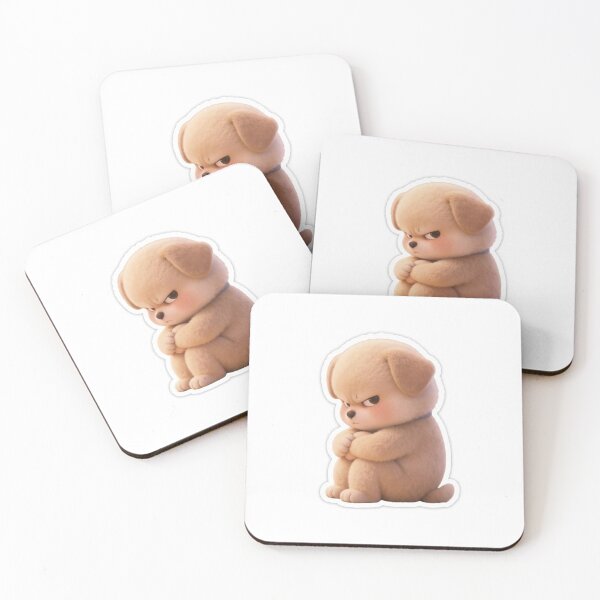 Item preview, Angry Cute Puppy Sitting Alone designed and sold by Khatumeye.
