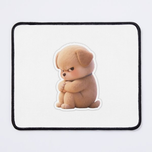 Item preview, Angry Cute Puppy Sitting Alone designed and sold by Khatumeye.