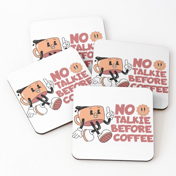 Item preview, No Talkie Before Coffee Retro Mug designed and sold by drchzak.
