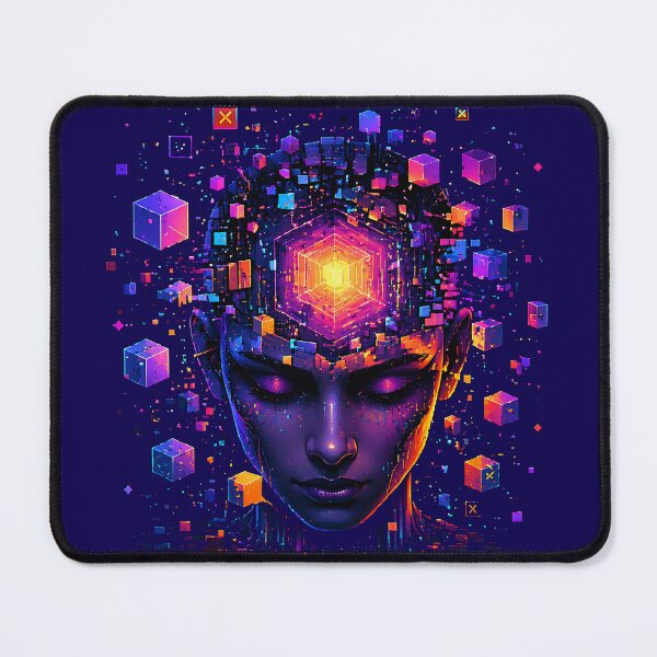 Item preview, Data Not Drama – Cyberpunk Digital Avatar Glitch Art | Futuristic AI T-Shirt Design designed and sold by FunkyVista.