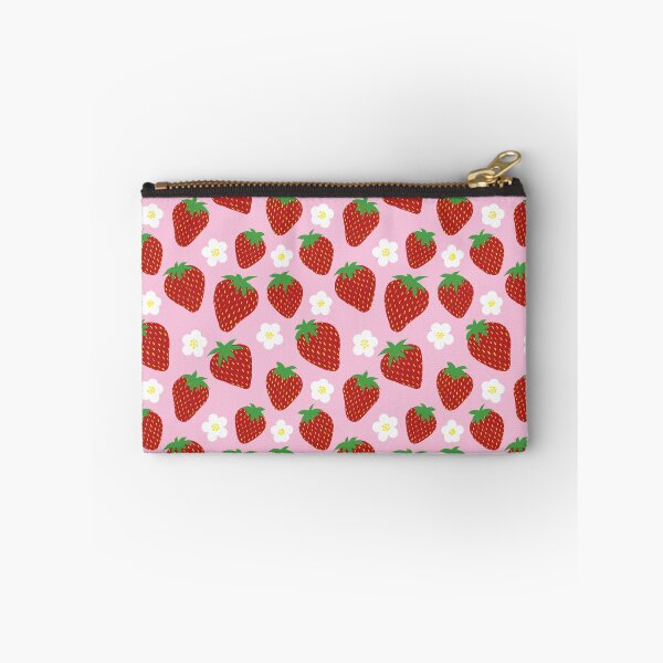 Item preview, Cute Strawberry Pattern Pink Aesthetic | Kawaii Cottagecore Fruit & Floral Design designed and sold by LAEC-Shop.