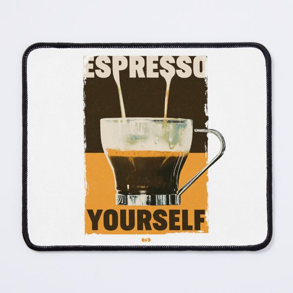 Item preview, Espresso Yourself | Retro Mid-Century Coffee Graphic Tee | Funny Coffee Pun Shirt Espresso Lover designed and sold by Decorador de Corazones.