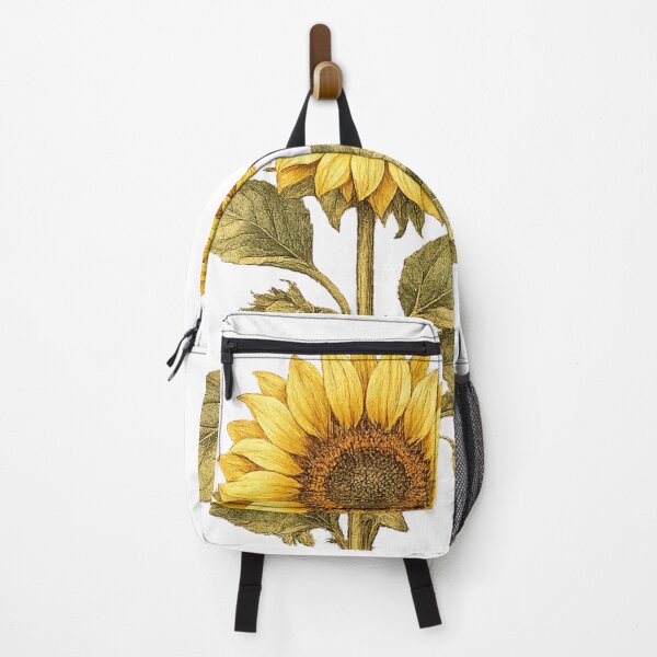 Item preview, Single Sunflower Specimen – Vintage Botanical Illustration of Helianthus Annuus designed and sold by Joyfulfabric.