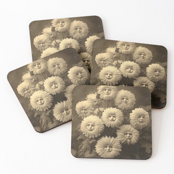 Item preview, Melancholy Flower Council Vintage Botanical Portrait designed and sold by SpecInkStudio.