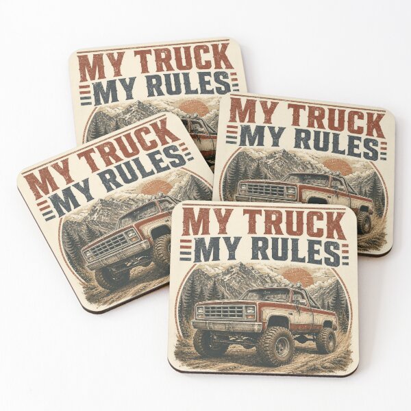 Item preview, My Truck My Rules Funny Truck Owner Gift T-Shirt designed and sold by SunnyDesign82.