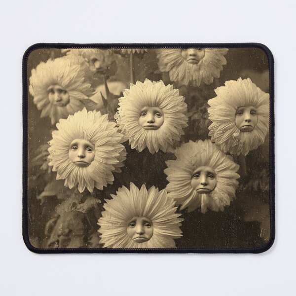 Item preview, Melancholy Flower Council Vintage Botanical Portrait designed and sold by SpecInkStudio.