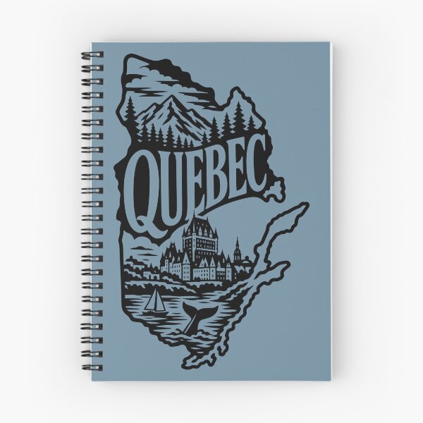 Artikelvorschau, Wildnis in Québec, Kanada, und Château Frontenac – Kanadische Silhouette entworfen und verkauft von meganohm.