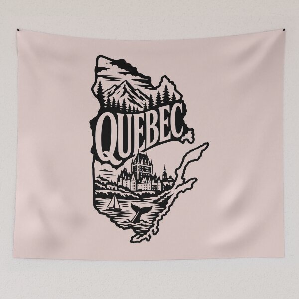 Item preview, Quebec Canada Wilderness and Château Frontenac Canadian Silhouette designed and sold by meganohm.