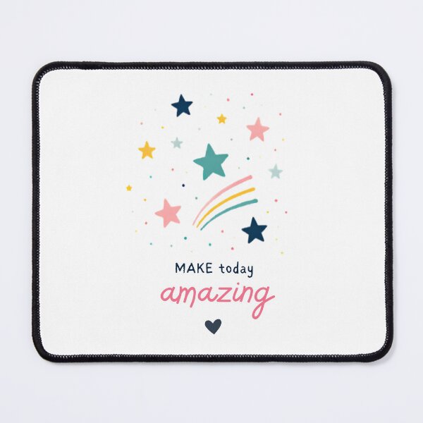 Item preview, Make Today Amazing Rainbow Stars Positive Quote Design Main Tag: designed and sold by Abdesalem Gueboudj.