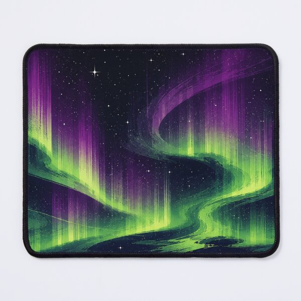 Item preview, Northern lights over starlit sky designed and sold by Klyven.