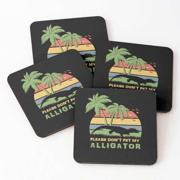 Item preview, Please Don't Pet My Alligator Retro Sunset designed and sold by marke770.