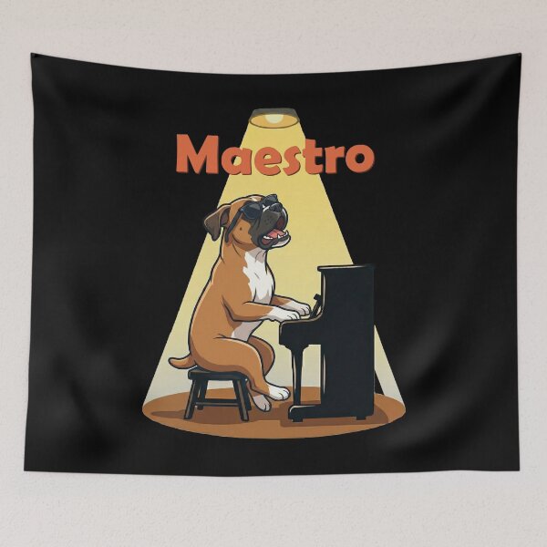 Item preview, Maestro Boxer Dog Playing Piano Sunglasses designed and sold by d247.