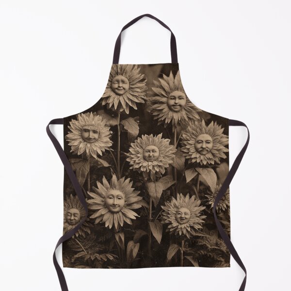 Item preview, Cheerful Flower Folk Vintage Botanical Portrait designed and sold by SpecInkStudio.