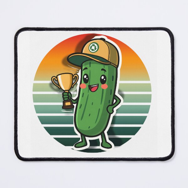 Item preview, Funny Pickle Soccer Champion Classic Shirt – Pickle Lover Football Fan Gift, Cute Pickle Trophy Cartoon Sports Tee, Funny Pickle Sticker Mug Gift designed and sold by Basma Designs | Funny Shirts, Stickers & Mugs.
